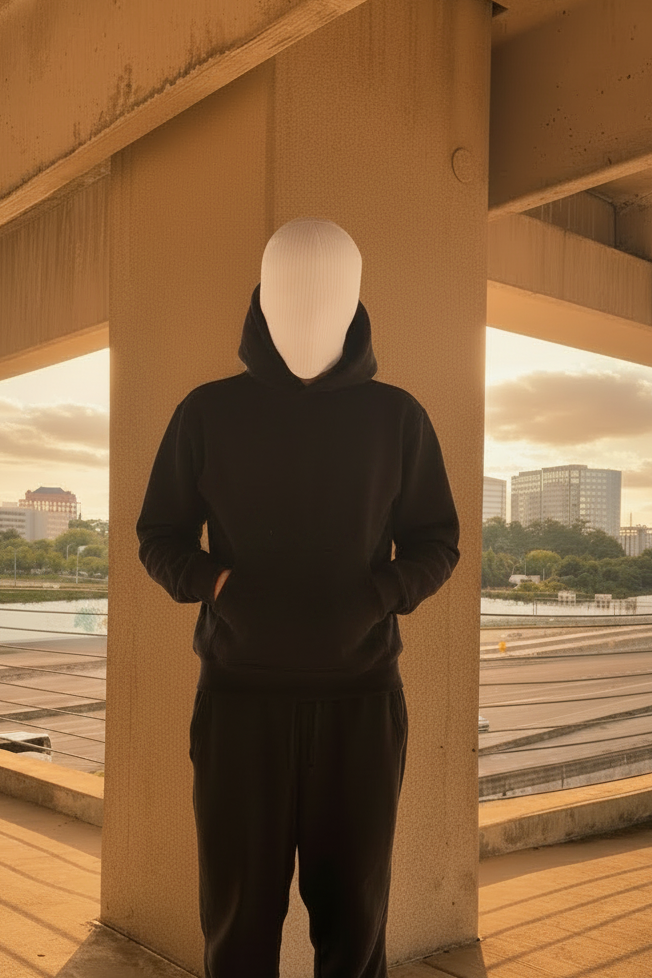 500 GSM Black Hoodie